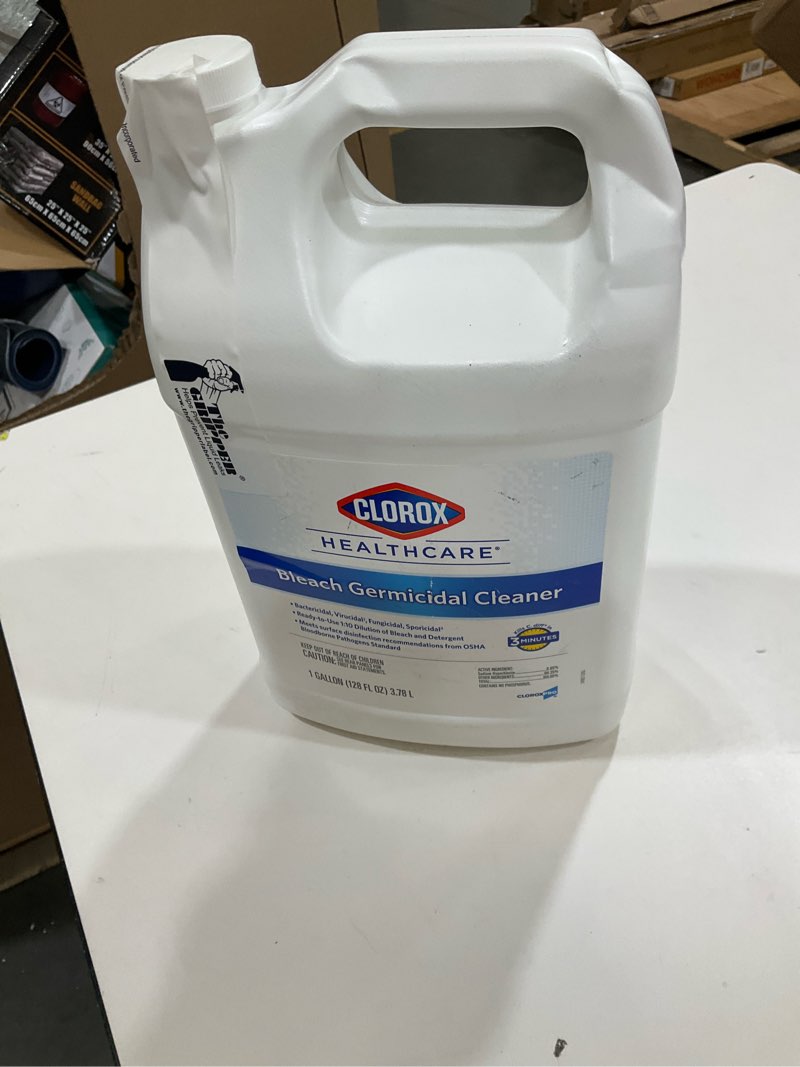 Condition photo showing New/Like New for clorox healthcare bleach germicidal cleaner refill, 128 ounce bottles (packaging may vary) (b0056lupjy)