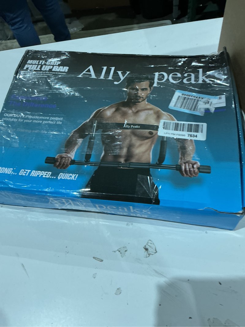 Condition photo showing As Is for multi grip pull up bar ally peaks 