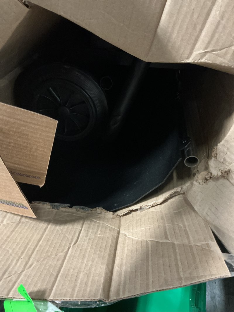 Condition photo showing As Is for Snow Shovel with Wheels for Driveway, Combined Snow and Ice Removal Design, Angle Adjustable Blade & Handle Snow Pusher Shovel,Efficient Snow Plow for Pavement