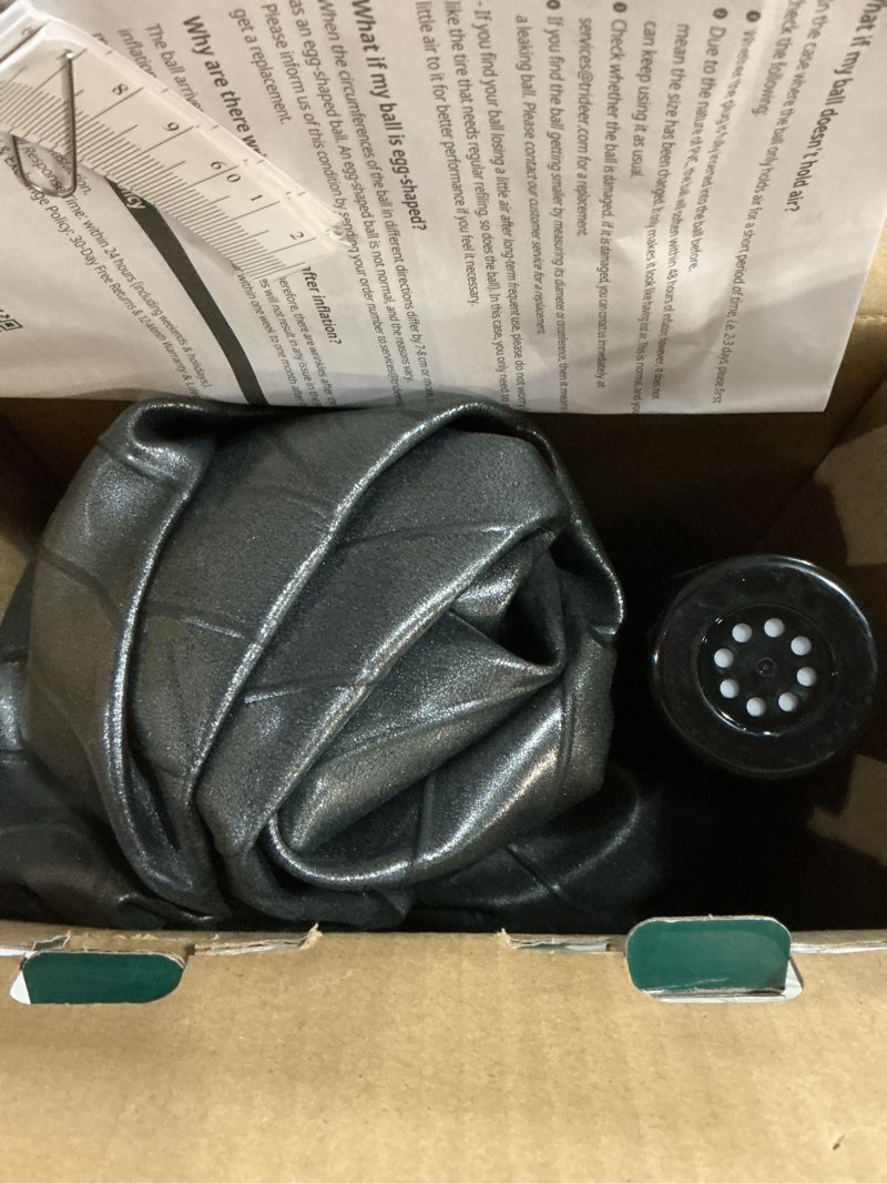 Condition photo showing Good Condition for trideer exercise ball for office desk, yoga ball chair to relieve back pain, stability & fitness ball seat with base, home gym core workout, abs, stretching & therapy l(23-26ines/58-65cm) black