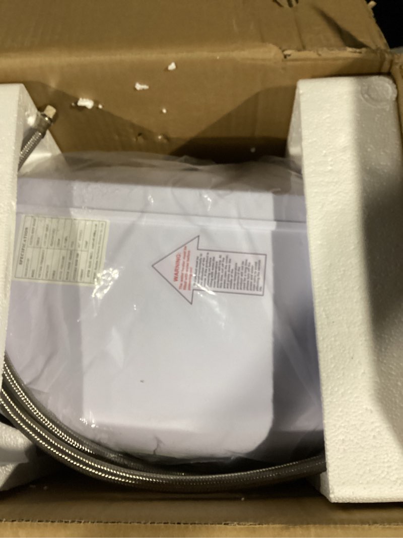 Condition photo showing Good Condition for Electric Mini Tank Water Heater-4 Gallon Under Sink Instant Hot Water for RV, Camper, Kitchen, Food Truck, 120V 1500W, Wall or Floor Mounted 4 Gallon Gray