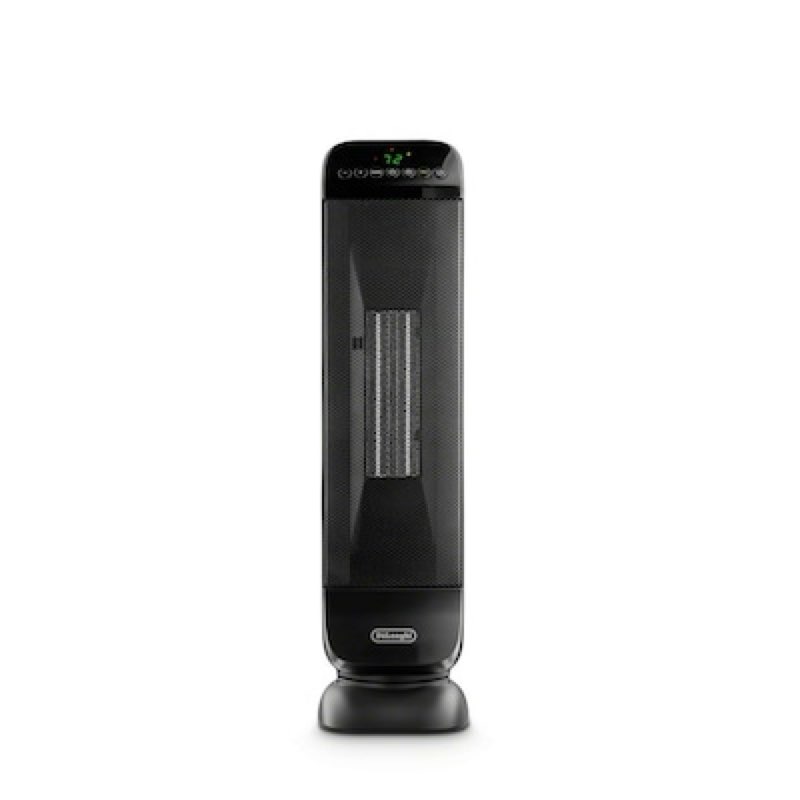 delonghi 1500 -watt ceramic tower indoor electric space heater