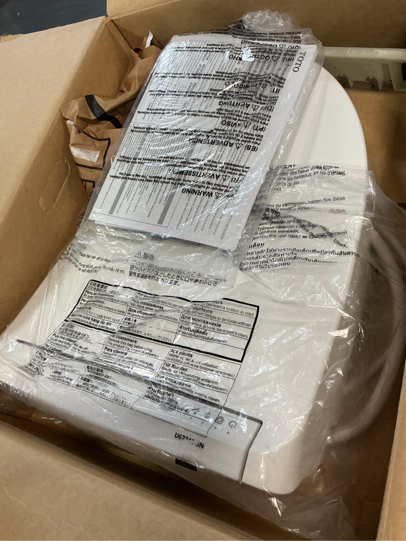 Condition photo showing Good Condition for toto® washlet® k300 electronic bidet toilet seat with instantaneous water heating, premist and ewater+ wand cleaning, elongated, cotton white - sw3036r#01