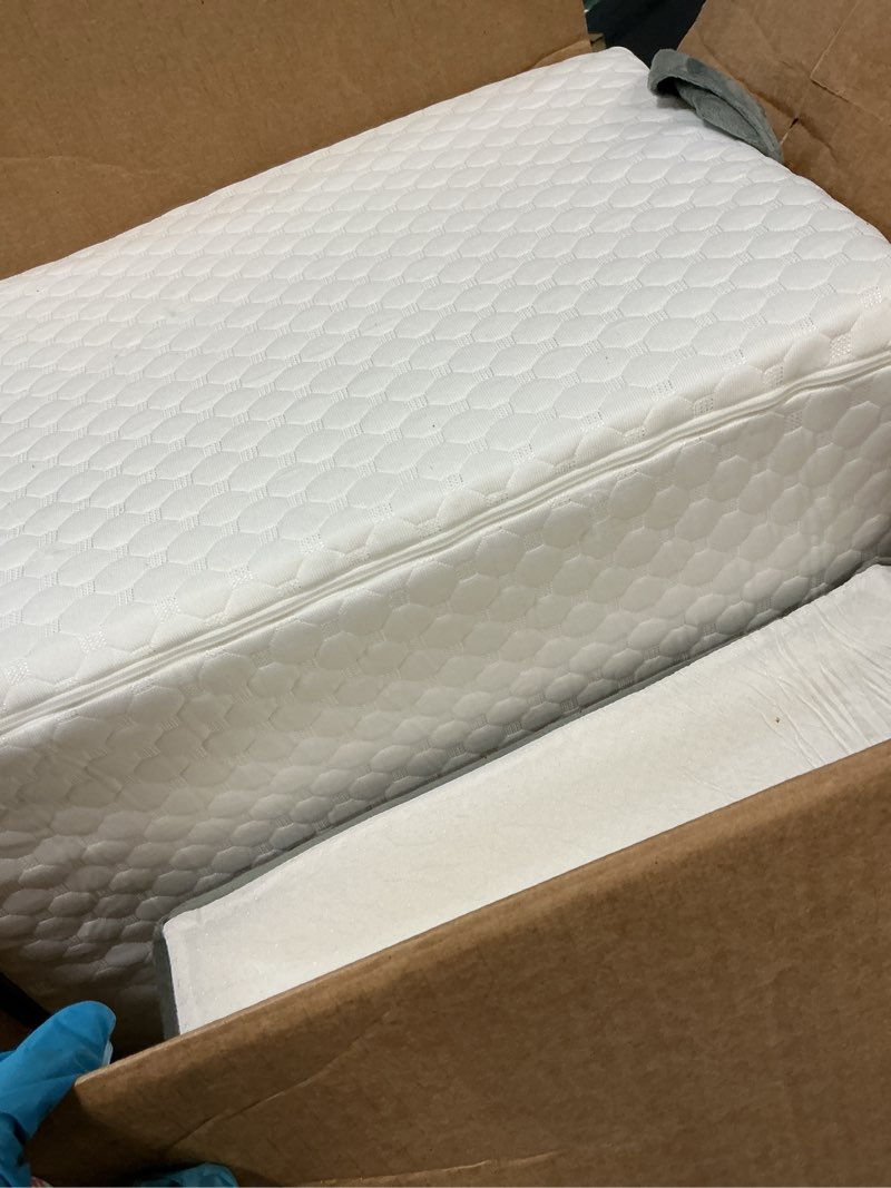 Condition photo showing Good Condition for Reading Pillow for Sitting in Bed Adult, Back Pillow for Bed Sitting up, Reading & Bed Rest Pillows for Watching (White/Gray)