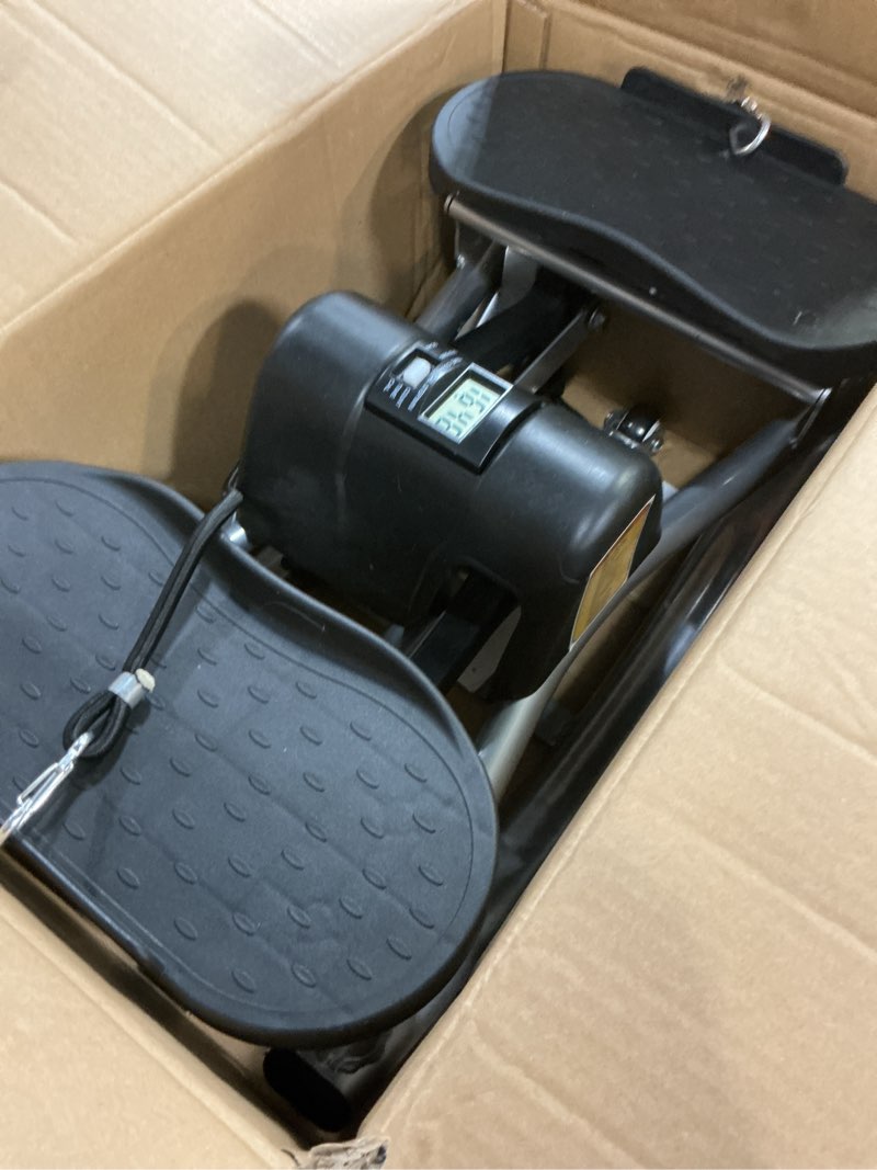Condition photo showing Good Condition for rock stepper with digital monitor, low-impact compact rock stepper side to side with resistance bands and non-slip floor mat, portable the rock stepper for home, apartment, dormitory, office