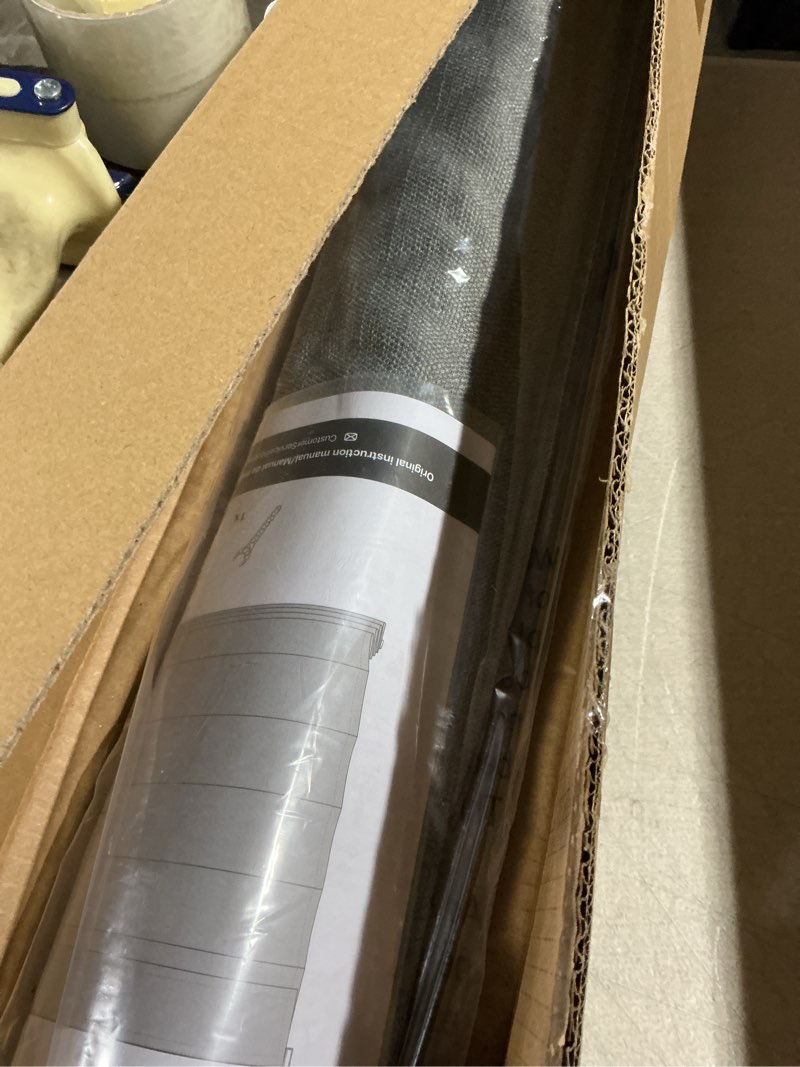 Condition photo showing Good Condition for lazblinds no drill roman shades for windows, cordless light filtering window shades with uv protection, polyester fabric for bedroom & living room, 32" w x 64" h, grey light filtering - grey 32"w x 64"h