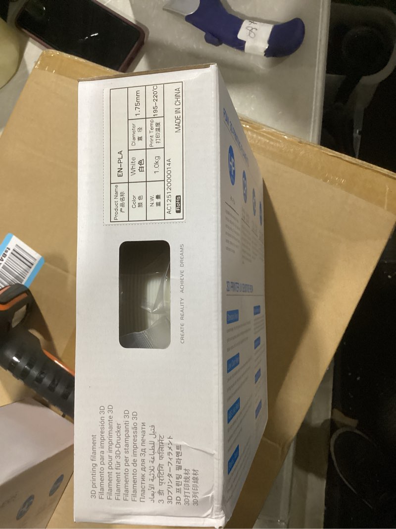 Ender series 3d printing filaments 1.75mm 1.0kg.   White