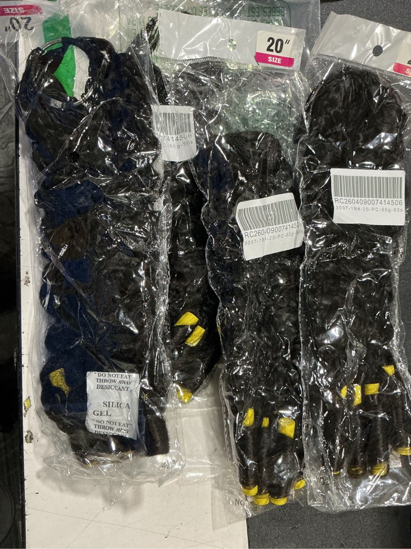Condition photo showing Good Condition for ashine burmese curly feather crochet human hair for black women miracle knots crochet human hair 20 inch 120g natural black extension 100 strands for summer burmese-black 20 inch-120g