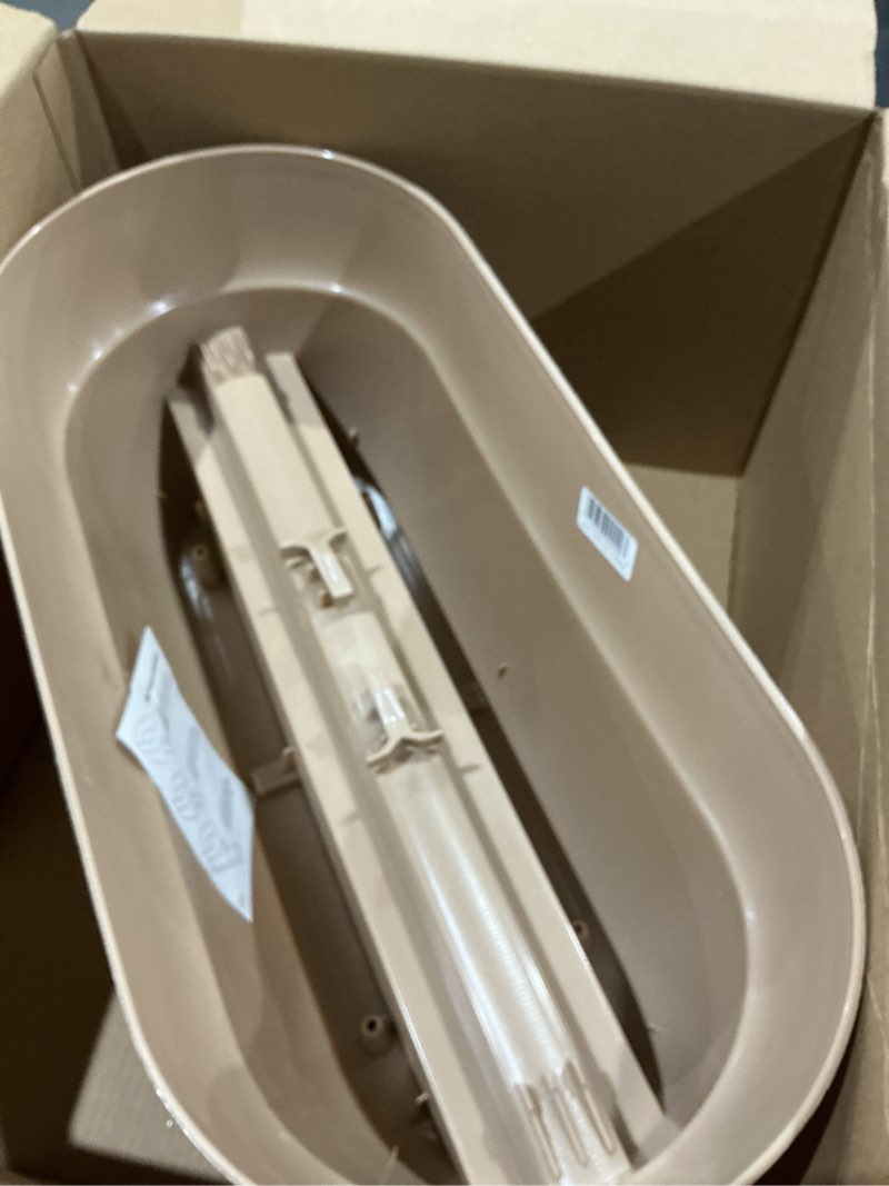 Condition photo showing Good Condition for emsco group bloomers railing planter with drainage holes – 24" weatherproof resin planter – sand sand 24.3 × 10.5 × 9.5 inches