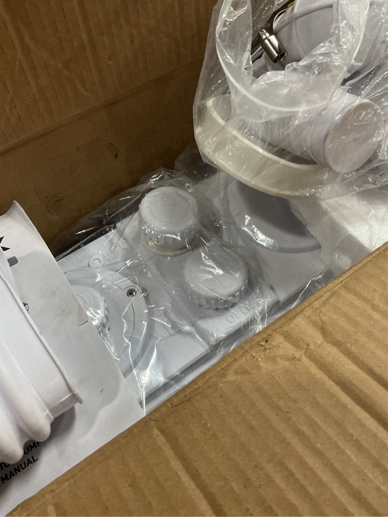 Condition photo showing New/Like New for 1200w macerator pump – 2800gph, 28ft vertical lift toilet water pump with anti-backflow, pcb smart control, ipx4 waterproof, macerator pump basement for toilet, sink, bathroom etc.