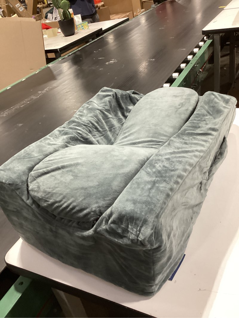 Condition photo showing As Is for kingpavonini adjustable leg elevation pillows for after surgery, ergonomic curve keeps knee straight, memory foam leg pillow elevation for blood circulation, swelling and pain relief (single leg)