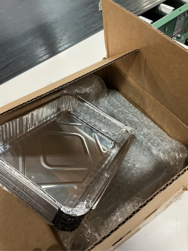 Condition photo showing Good Condition for hisencn 80346 catch pan holder for weber q100 q1000 q120 q1200 q140 series gas grill, collection pan with 15 pack aluminum foil drip pan grease tray liner replacement for weber part 41887 10.6 x 9.25 x 1.27 inch for weber 80346