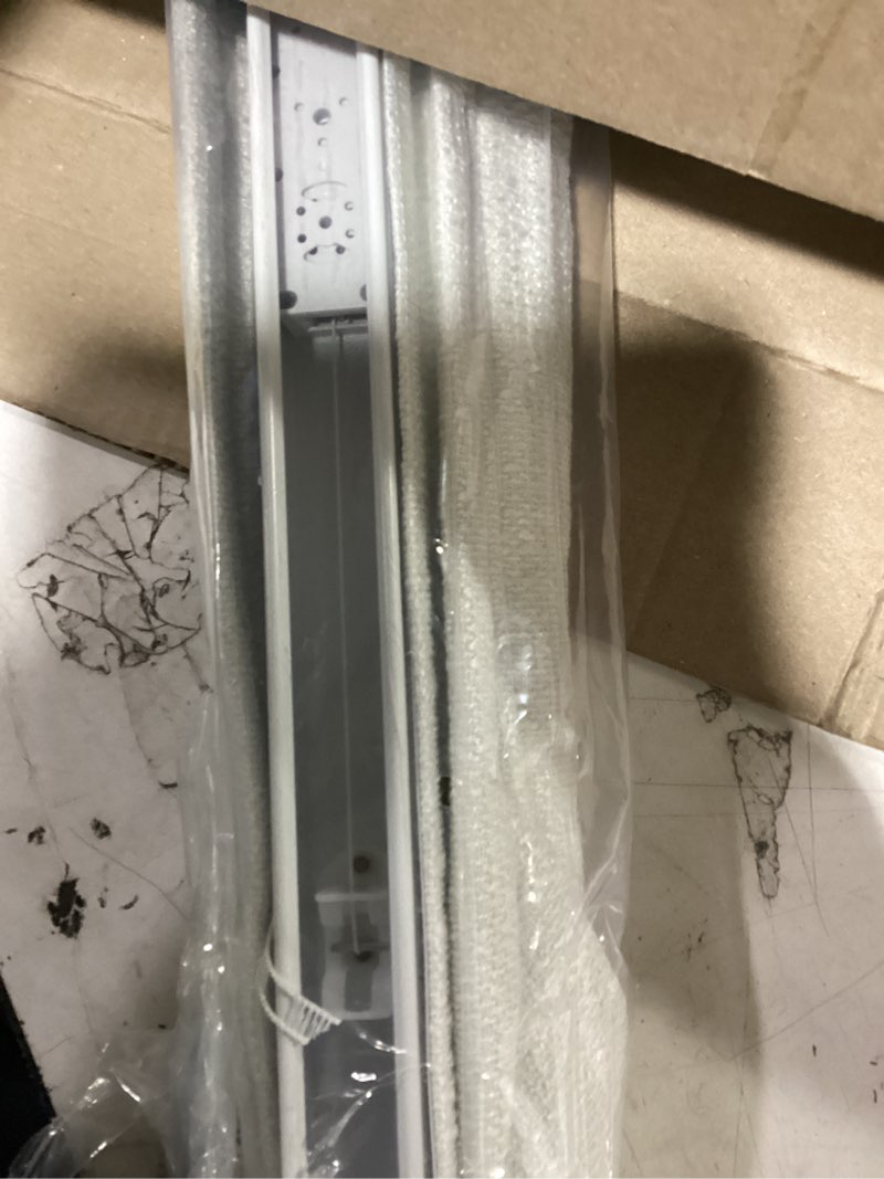 Condition photo showing Good Condition for no tools no drill cordless roman shades for indoor windows 100% blackout, for window size 25" w × 48" h white white 25" w × 48" h