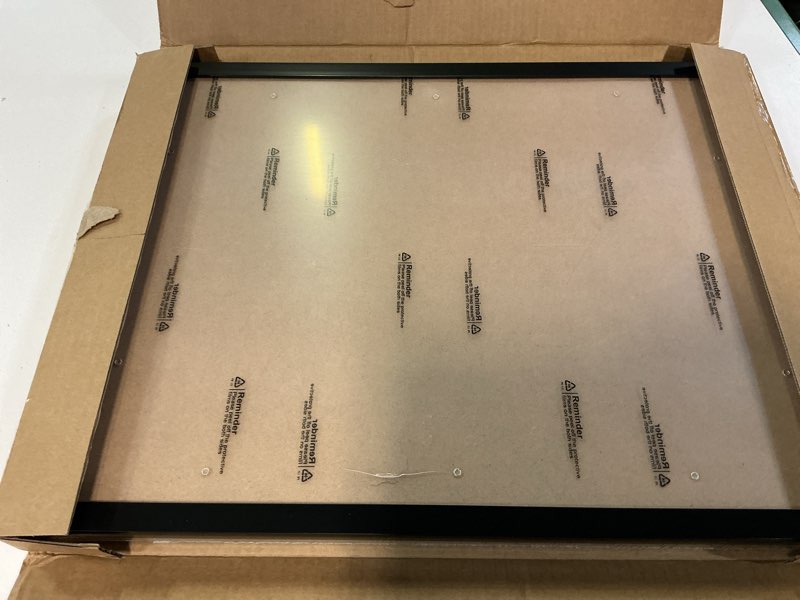 Condition photo showing Good Condition for 8x8 picture frame set of 5, black square photo frames high transparent wall gallery desktop horizontal vertical for canvas collage photo poster certificate 8 x 8 inches black 8x8