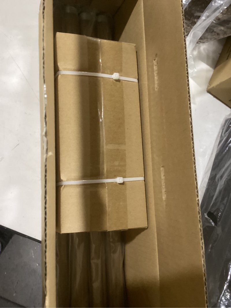 Condition photo showing Good Condition for Boho Wood Curtain Rods for Windows 48 to 84 inch,1" Adjustable Heavy Duty Window Curtain Rod with Imitation Wood Grain Finials,Rustic Decorative Drapery Rods Set,Size:36-88'',Weathered Wood 36'' - 88'' (1 Pack) Weathered Wood