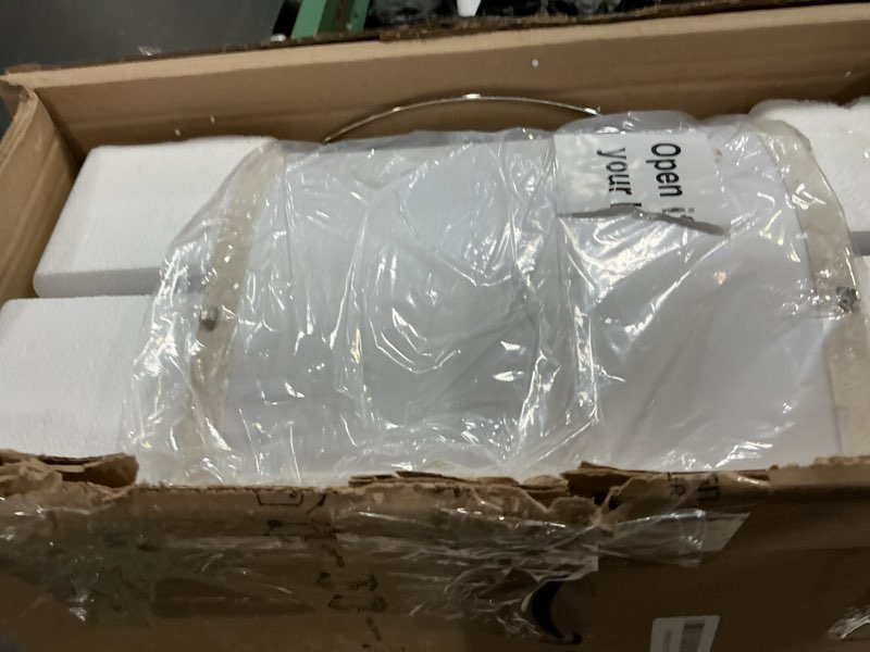 Condition photo showing New/Like New for 24" Modern Ceramic White Bedside Lamp Set of 2 Table Lamp for Bedroom Decor Farmhouse Table Lamp for Living Room Office Dorm 24" M- White-2 Pack