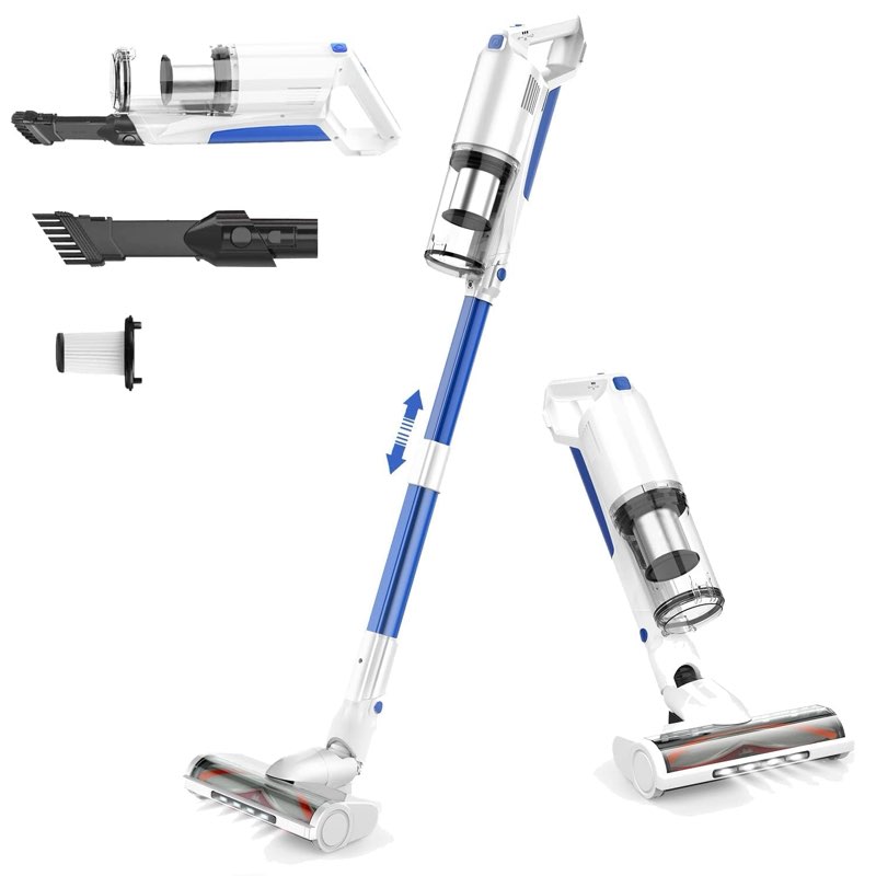 whall Cordless Vacuum Cleaner, Upgraded Strong Suction Brushless Motor Cordless Stick Vacuum Cleaner