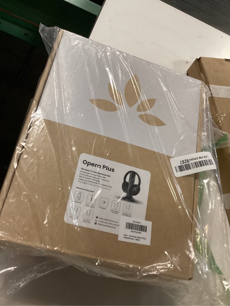 Condition photo showing New/Like New for avantree opera plus - wireless headphones for tv watching with cinema & clear dialogue modes, enhanced volume for seniors, hdmi arc, opt & aux support, 164ft, no audio delay, 2.4g rf & bluetooth