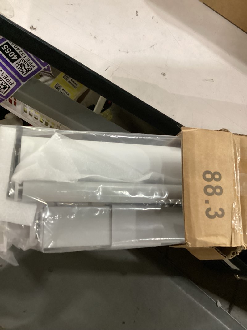 Condition photo showing Good Condition for unishades no tools no drill cordless blackout roller shades for indoor windows, easy to install, darkens rooms, blocks heat, and protects against uv rays, window size 35” w × 72" h grey blackout - grey 35" w × 72" h