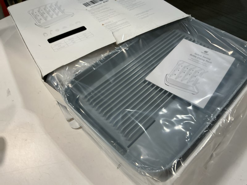 Condition photo showing Good Condition for Termichy Baby Bottle Drying Rack: Large Vertical Bottle Dryer Rack Holder - Space Saving Standing Drying Rack for Baby Bottles and Pump Part Cleaning (Gray)