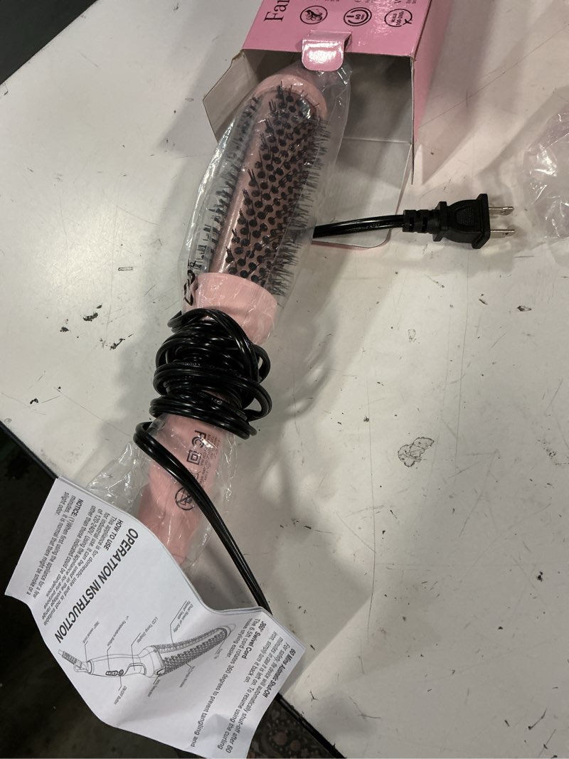 Condition photo showing Good Condition for farery thermal brush extra long barrel, 1.5 inch hot curling wand for big bouncy curls, non-blowing heated round brush, ceramic curling wand for medium & long hair, 9 adjustable temps, dual voltage