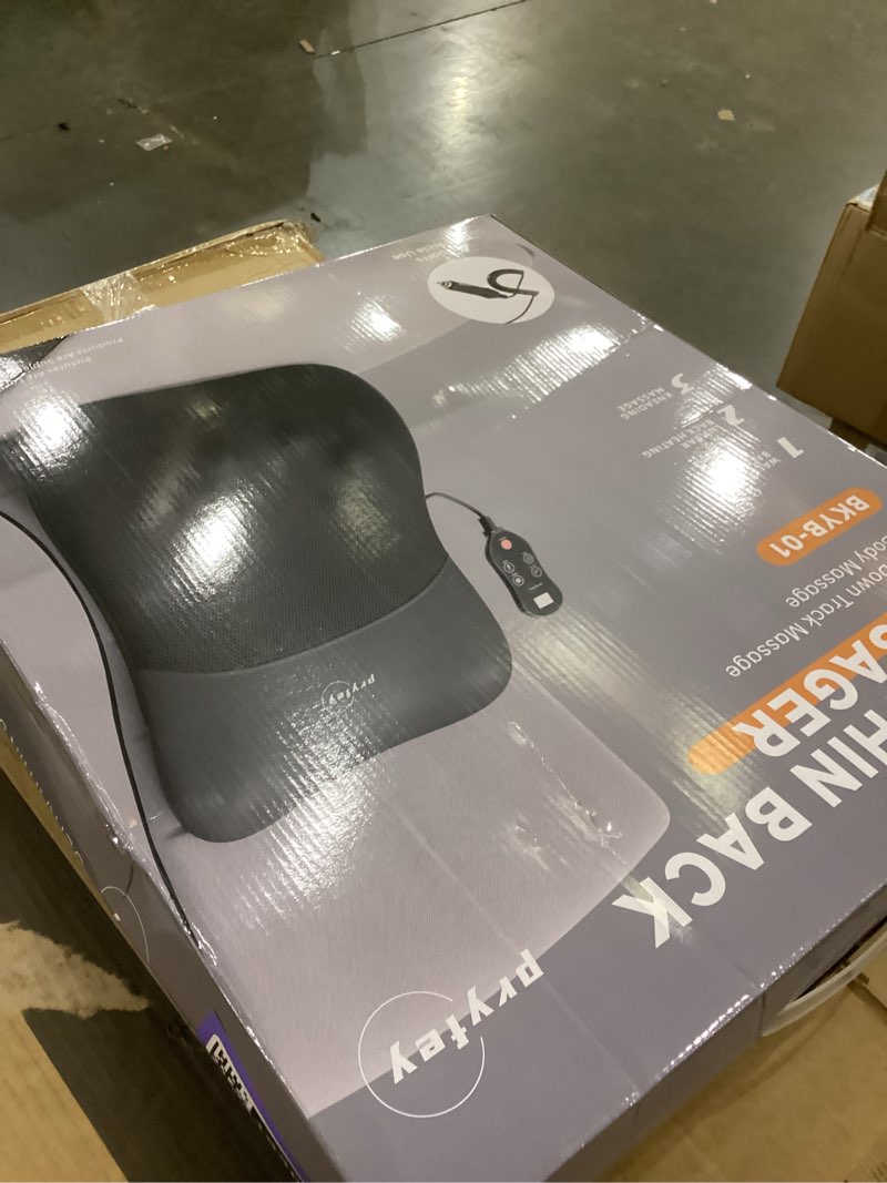 pryfey Back Massager, Rolling Up and Down Back Massager with Heat, Back Massage 4D Kneading for Pain