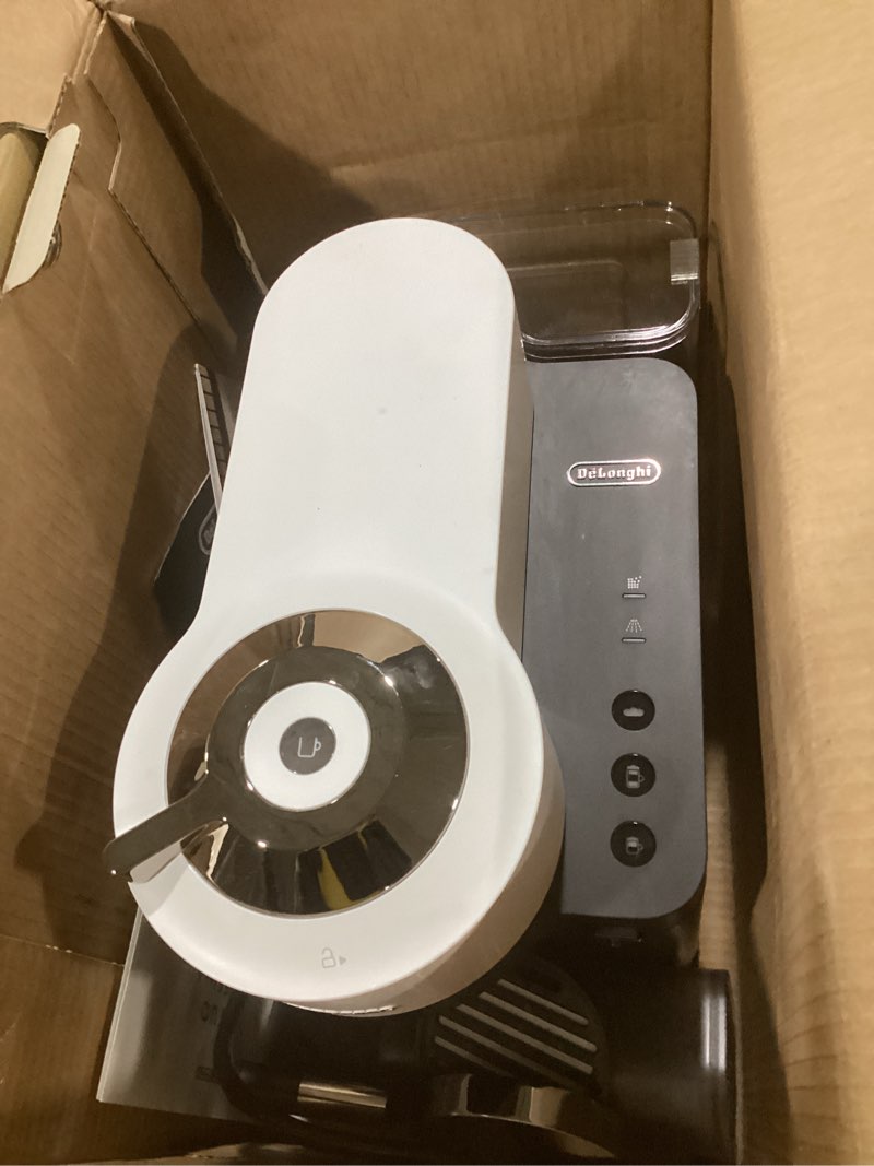 Condition photo showing Good Condition for nespresso vertuo lattissima coffee & espresso maker by de'longhi, matte white and glossy