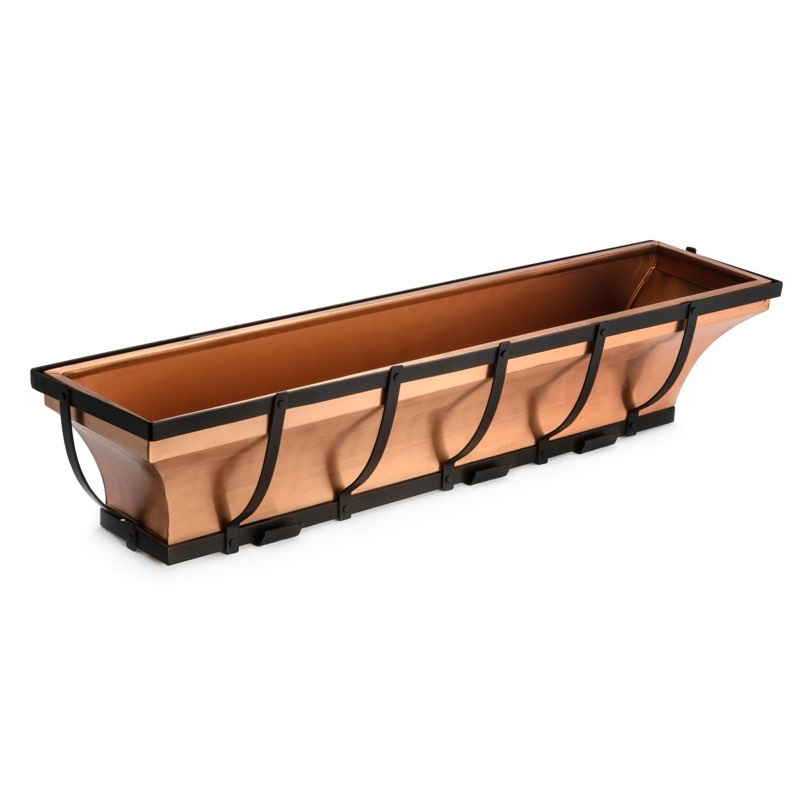 *similar to stock photo*missing hardware*window box hanging flower deck planter