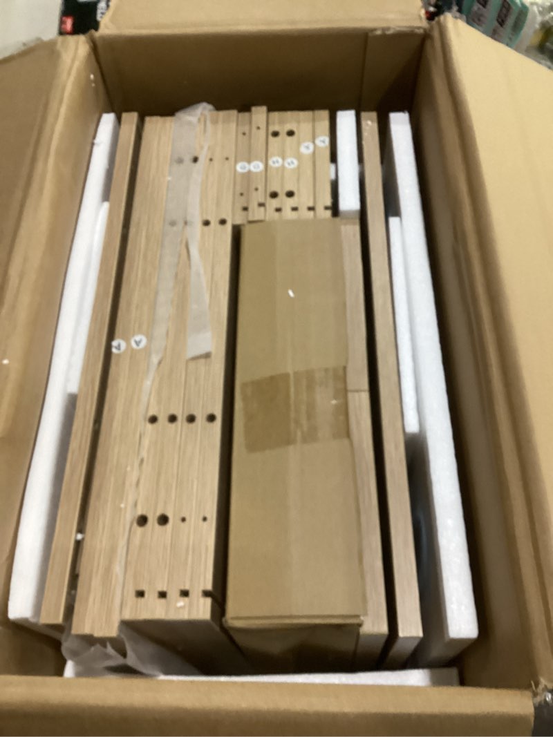 Condition photo showing New/Like New for irontar 17.7'' wide rattan nightstand set of 2, bedroom night stand with charging station & drawers, boho bed side table with solid legs, accent end side table with open shlef, natural