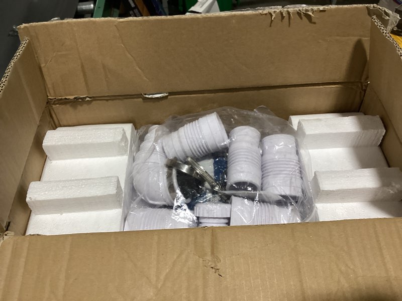 Condition photo showing New/Like New for 1200w utility sink pump with blade pcb function under sink pump upflush to 39.4ft 2800gph with 4 water inlets 2 outlets macerating toilet system for sink shower washing machine kitchen basement flo900-ds pro