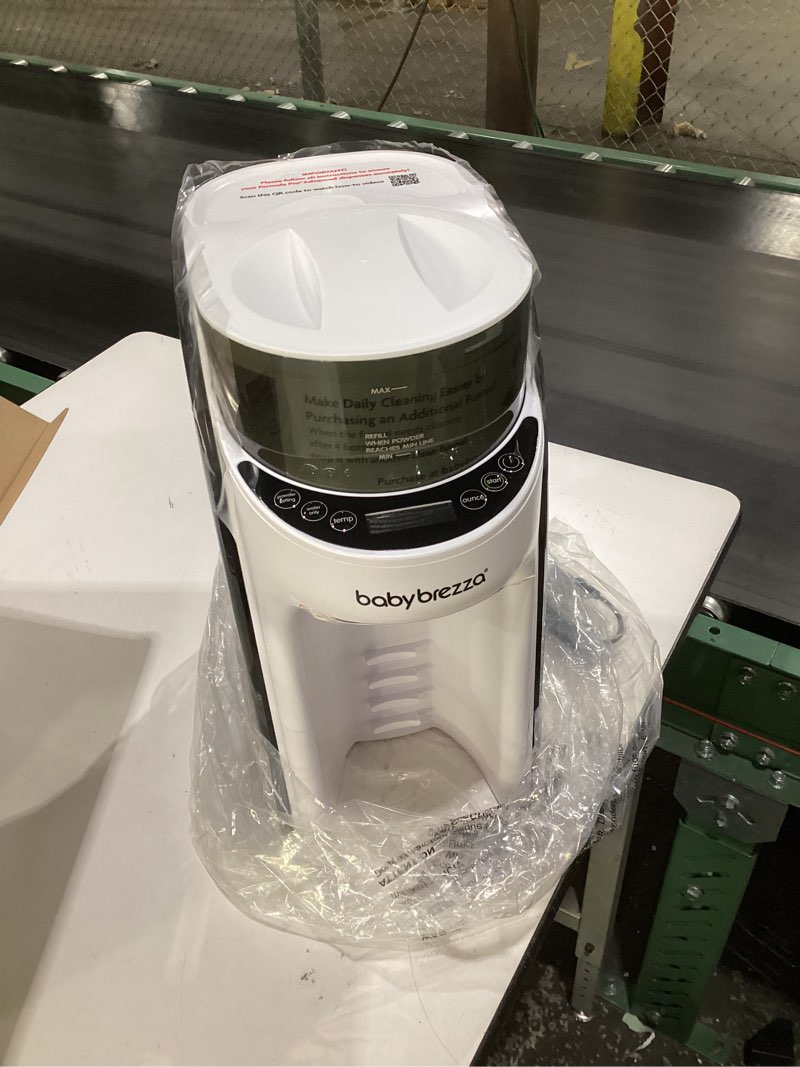 Condition photo showing Good Condition for baby brezza new and improved formula pro advanced formula dispenser machine - automatically mix a warm formula bottle instantly - easily make bottle with automatic powder blending, white