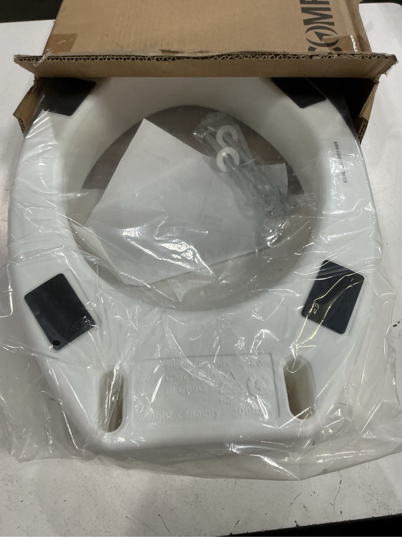 Condition photo showing Good Condition for carex toilet seat riser  elongated raised toilet seat adds 3.5 inches to toilet height  for assistance bending or sitting  300 pound weight capacity toilet riser