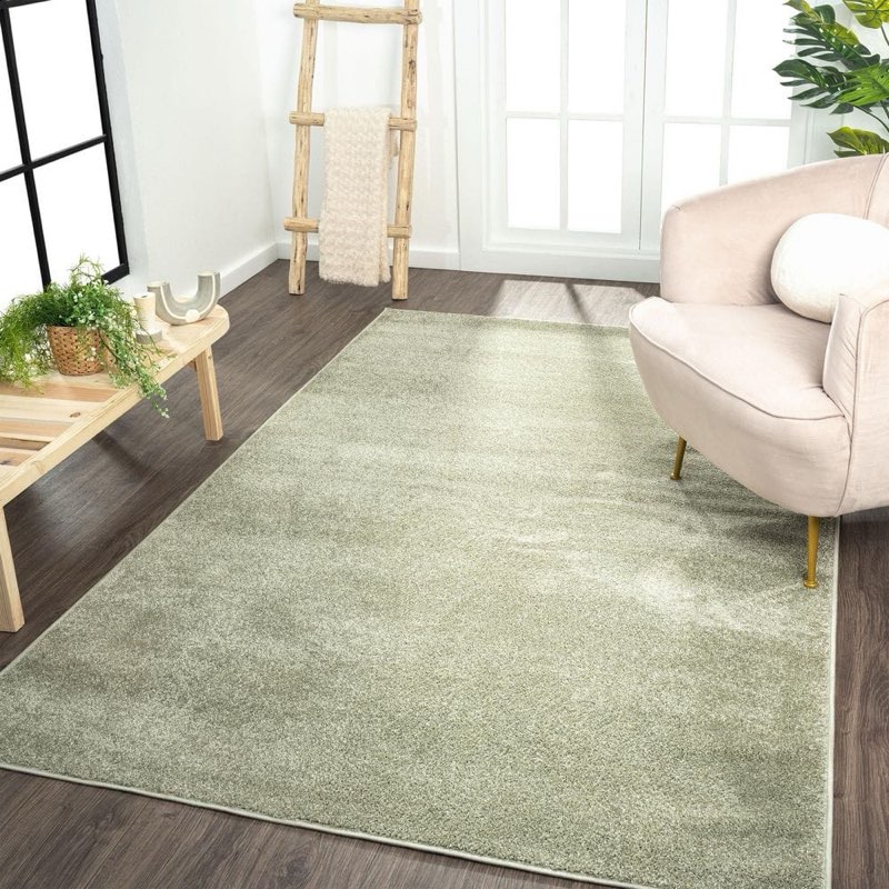 (similar to stock photo) washable area rug for living room,low pile non slip carpet non-shedding large area rug soft indoor stain resistant rug floral print mat for bedroom dining room sage green