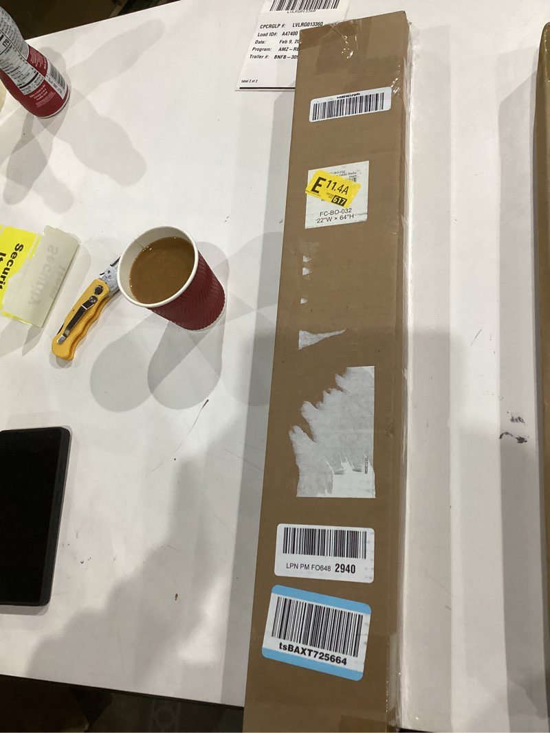 Condition photo showing Good Condition for LazBlinds Cordless Cellular Shades, Blackout Privacy Honeycomb Shades for Home, Thermal Insulation Noise Reduction Blinds for Windows, 22'' W x 64'' H, Cream Blackout-cream 22'' W x 64'' H