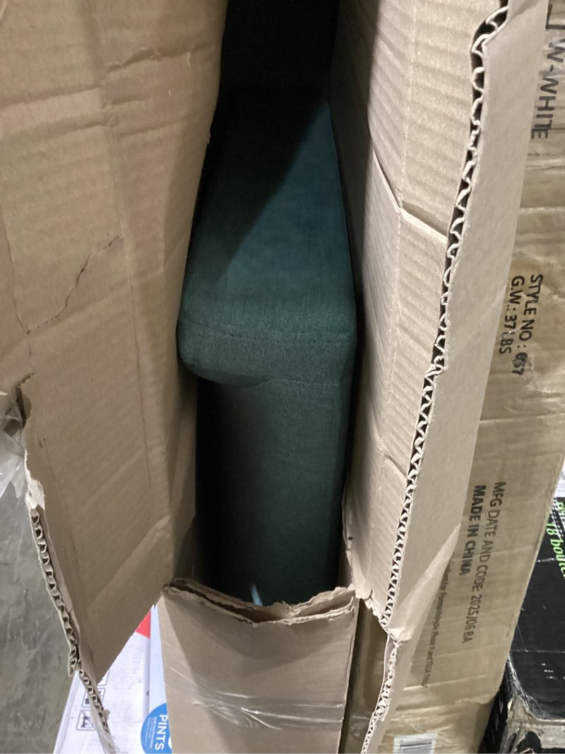 Condition photo showing As Is for HONBAY Side Armrest Module for Modular Sofa Pair of Armrests for Sectional Modular Couch, Aqua Blue