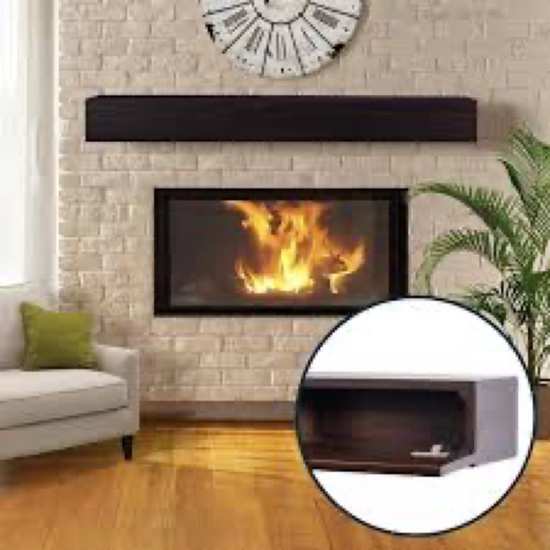 BoscoMondo Fireplace Mantel, Wall-Mounted 72 inch Floating Shelf for Wall, Tv Shelf, Rustic Shelf - 