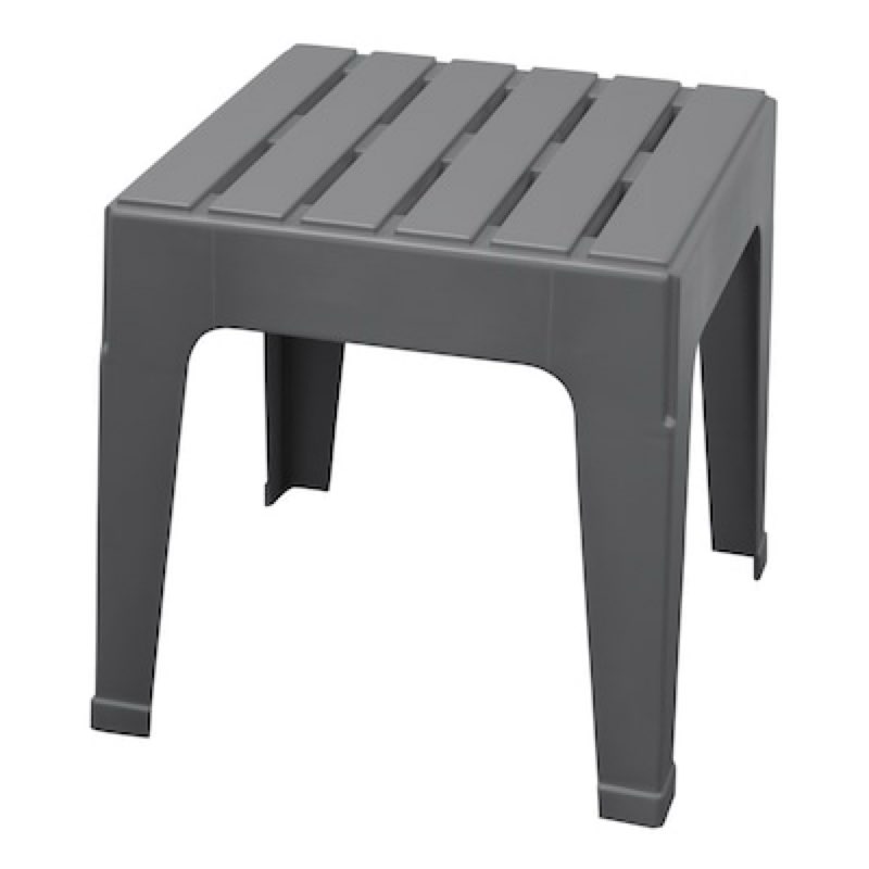 adams patio square outdoor end table 18.9-in w x 18.9-in l 