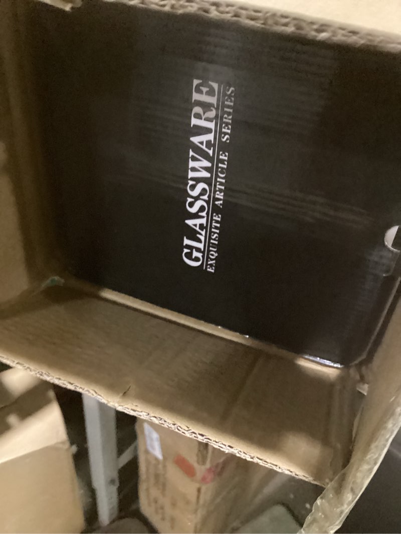 1.3 Gallon Glass Drink Dispenser, Glass Beverage Dispenser with Spigot for Party Bar Wedding, Crysta