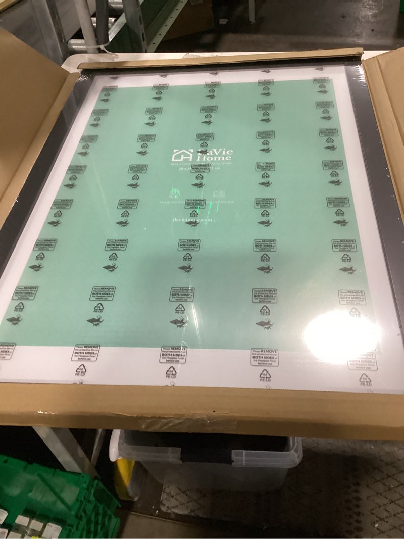 Condition photo showing Good Condition for LaVie Home 20x28 Poster Frame Black, Display Pictures 18x24 with Mat or 20x28 Without Mat, Stable and Sturdy Picture Frame with Polished Plexiglass, Horizontal and Vertical Format of The Wall?1 Pack? 20x28 Black