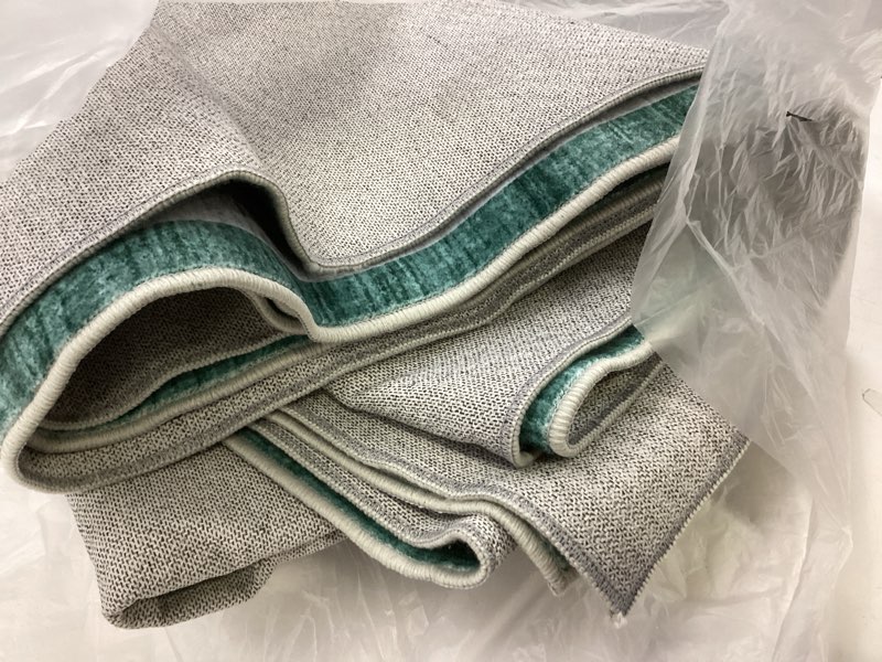 Condition photo showing As Is for HelloTree Washable Rugs 5x7 Area Rug for Living Room, Vintage Boho Rug Non Slip Carpet Retro Accent Indoor Mat Print Distressed Low Pile Throw Large Rug for Office Bedside-Green Green 5' x 7' (Rectangular)