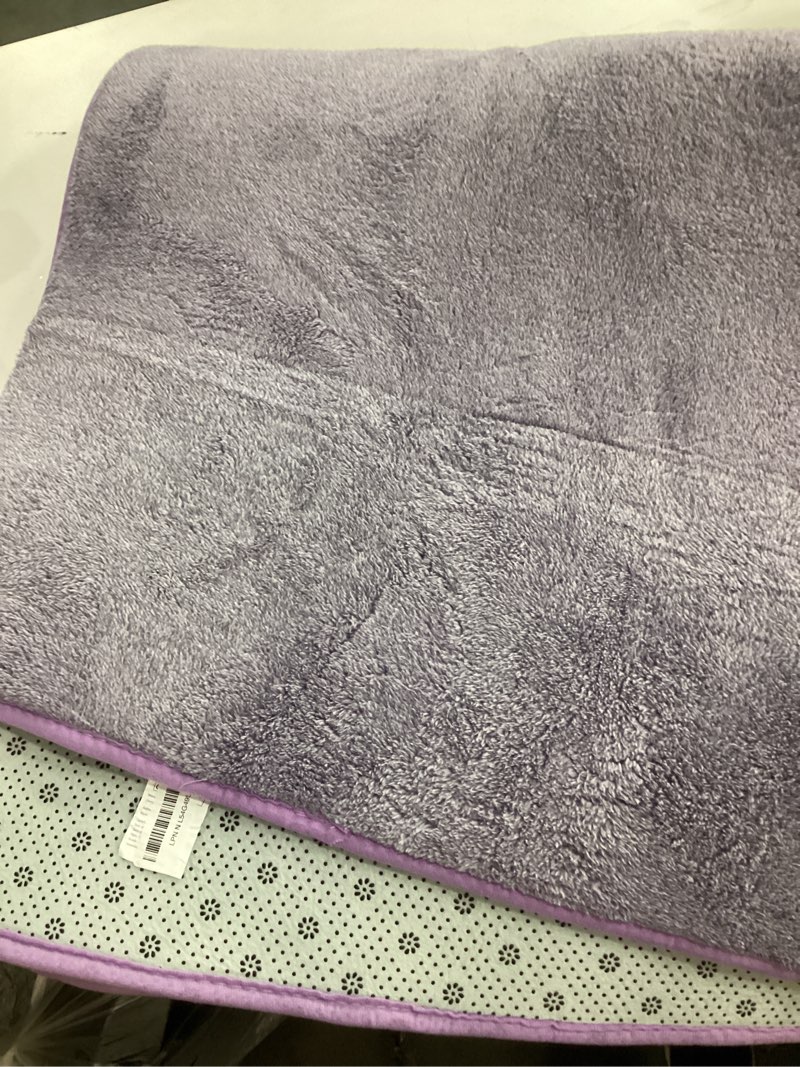 Condition photo showing Good Condition for DweIke Rugs for Bedroom Living Room, 4x6 ft Purple Area Rug, Washable Memory Foam Indoor Carpet, Modern Non-Slip Ultra Soft Carpets for Kids Boys Girls Adults Nursery Dorm Home Decor Purple 4x6 Feet