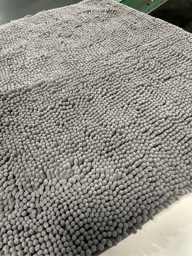 Condition photo showing Good Condition for muddy mat® |11*10  super absorbent door mat indoor, microfiber quick dry chenille entryway rug, non-slip front door mat, indoor mats for entryway, machine washable pet rug, grey 30\"x19\" grey 19\" x 30\"