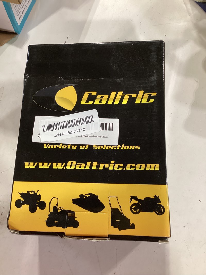 Condition photo showing Good Condition for caltric adjustable deck brake actuator arm and pulley compatible with john deere auc16256 new