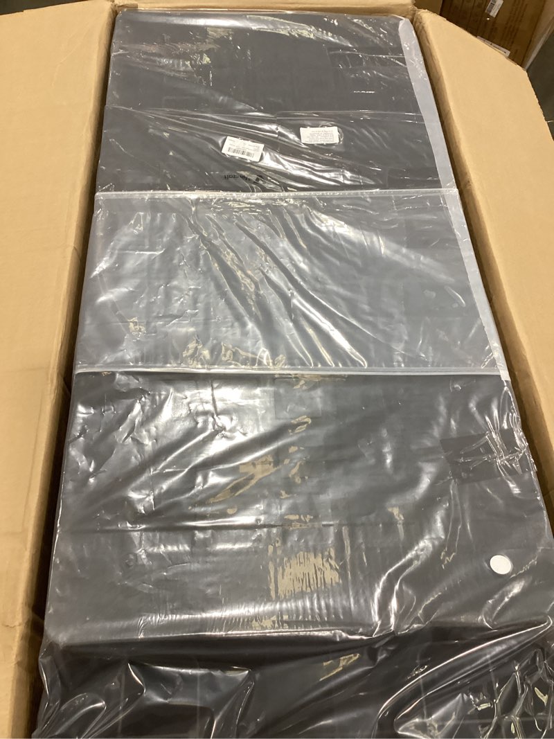 Condition photo showing Good Condition for 2 pcs plastic pallet for basement storage easy stack lightweight floor pallet display flooring room supermarket christmas, support up to 2000 lbs (40'' l x 20'' w x 5.5'' h,black) 40'' l x 20'' w x 5.5'' h black 2