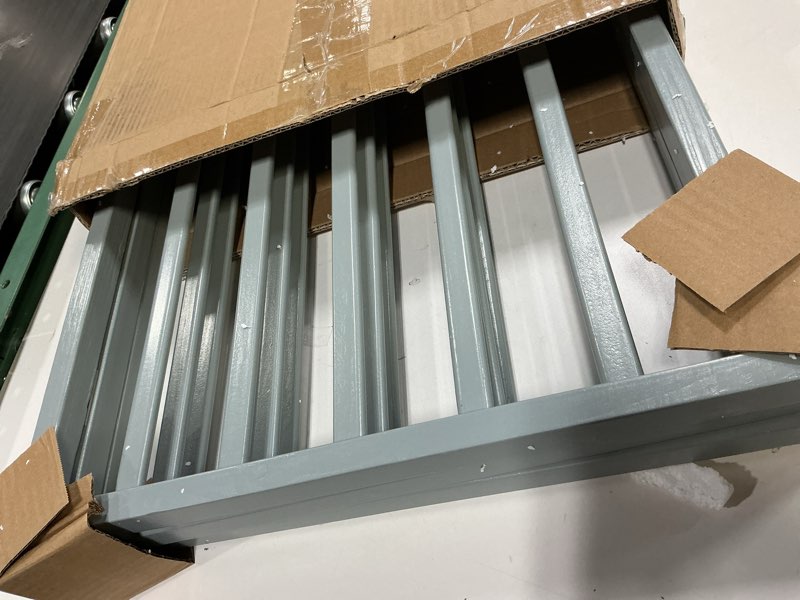 Condition photo showing Good Condition for Pet Gate - 3-Panel Indoor Foldable Dog Fence for Stairs, Hallways, or Doorways - 54x24-Inch Retractable Wood Freestanding Dog Gates by PETMAKER (Gray) Gray 3 Panel