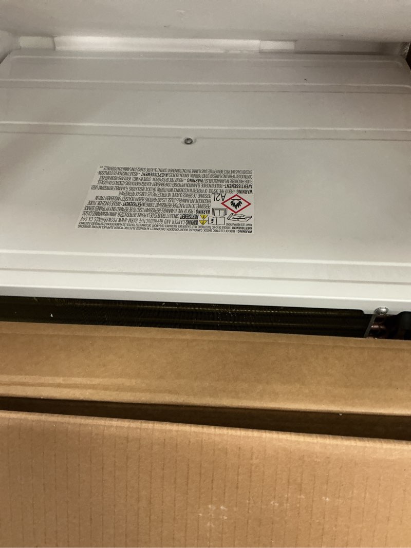 Condition photo showing As Is for durastar drthc142xna1 14,000 btu 208 / 230v through the wall air conditioner with 10600 btu supplemental heating and remote control - white | 10600 btu supplemental heating, coverage area 700 square feet