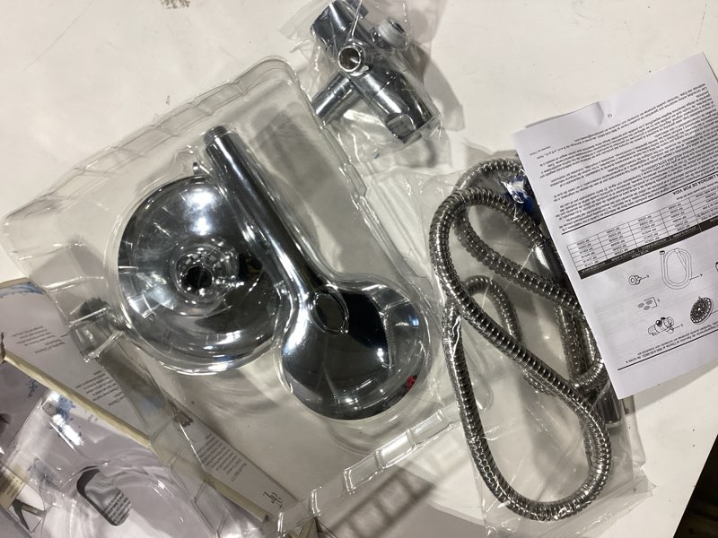 Condition photo showing Good Condition for allen + roth nevis 6.0 -spray chrome 5-in round shower head with handheld combo 1.8 gpm