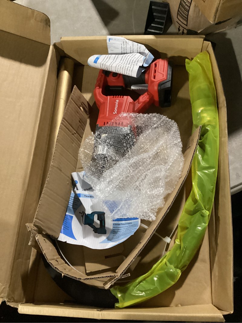 Condition photo showing As Is for cordless concrete vibrating tool compatible with milwaukee m18 18v , 800w power concrete vibrator w/3.6ft shaft rod, 3600rpm portable electric vibrarator remove air bubble red for milwaukee