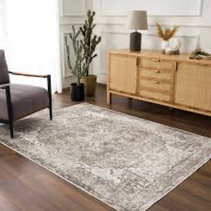 (Similar image) Hauteloom Hera Living Room, Bedroom Machine Washable Area Rug - Blue, Brown, Beige 