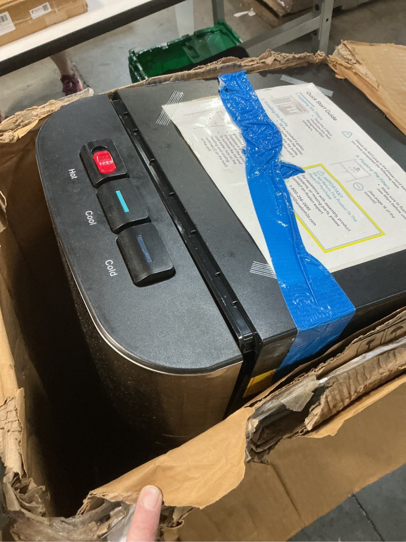 Condition photo showing As Is for avalon a3f bottom loading water cooler dispenser with bioguard-3 temperature settings-ul-filtered